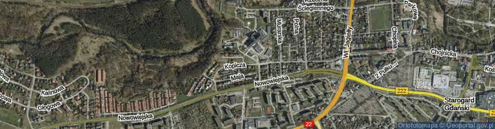 Zdjęcie satelitarne Kopicza Józefa, dr. ul.